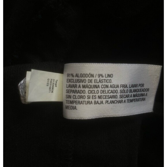 Universal Thread Smocked Linen cotton blend Midi Sundress Black size small - Picture 13 of 13